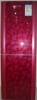 Red Flower Glass Refrigerator BCD-208