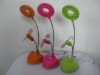 Red/ yellow/orange color 2 in 1 portable usb LED light with fan,Fan with lamp,mini usb light with fan for table and laptop