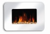 Remote control wall mount insert electric fireplace