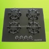 Round Pan Support,Tempered Glass ,Gas Hob 4 burners