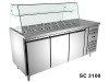 Salad counter refrigerator