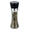 Salt & Pepper Grinder Rack Glass Jar and Ceramic Mechanism