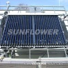 Separate pressurized heat pipe solar collector with SOLAR KEYMARK & SRCC