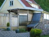 Separated solar water heater