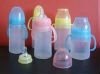 Silicone feeding bottle with different colors for baby