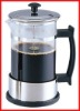 Silvery Heat-Resistant Glass French Press Coffee Maker