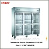 Six Doors Commercial Display Refrigerator for Drink and Beverage in Supermarkert and Snack Shop