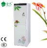Smart, OEM Double glass door floor standing cold and hot water dispenser with Ozone sterilization cabinet
