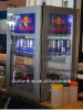 Soft drink cabinet glass door for red bull