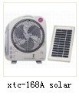 Solar energy fan ,Rechargeable fan with 12 inch blade & LED light
