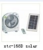 Solar fan,Rechargeable fan with 12 inch blade ,light, oscillating