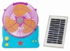 Solar fan,Rechargeable fan with 9 inch blade & radio & LED light