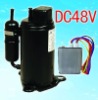 Solar power 24/48vdc compressor for new energy of ground heat pump air-conditioner