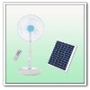 Solar rechargeable Energy Oscillating stand fan