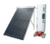 Solar split pressurized water heater system with enamel tank