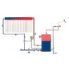 Split Pressurized Active Open Loop Solar Water Heater Collector System