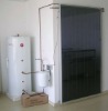 Split flat panel solar water heater