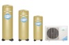 Split household heat pump air to water