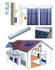 Split pressurized heat pipe solar water heater