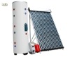 Split pressurized heat pipe solar water heater system