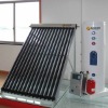 Split pressurized solar heater