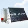 Split pressurized solar water heating system