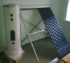 Split single coil solar water heater