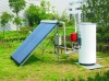 Split stand water tank pressurized solar hot water heater