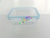 Square Glass Food Storage Container Sets With PP lid