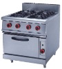 Stainless Steel Gas Range with 4-Burners and Under Oven (GH-987A)