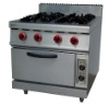 Stainless Steel Gas Stove with Electric Oven Free standing (GH-987B)
