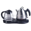 Stainless steel electric with glass tea set