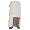 Storage solar water tank with coil heat exchanger