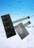 Tactile membrane switch embossed leds and metal domes