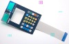 Tactile membrane switch embossed leds with metal domes