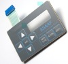 Tactile membrane switch embossed leds with metal domes