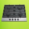 Tempered Glass  Built in Gas Hob, 4 burners, front control design,