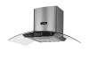 Tempered glass chassis range hood