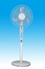 The high rpm 16inch solar powered mini camping DC fan with 12v dc motor and LED light