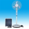 The newest designer 12V AC DC duoble-duty solar powered cooling fan