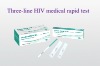 Three-line HIV medical rapid test