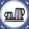Toughened glass electric kettle set