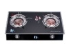 Two burner tempered glass table gas cooker