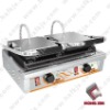 Two burners Stainless steel electric panini griddle