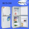 Two door refrigerator top freezer 200L