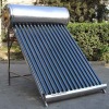 Vacuum tube pressure solar water heater with heat pipe