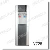 Vertical water dispenser with compressor cooling darkgray and silver color