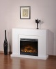 White Electric Fireplace With firebox insert