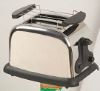 Wider slots stainless steel bread toaster