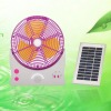 XTC-088A 10"Solar Rechargeable fan W lights